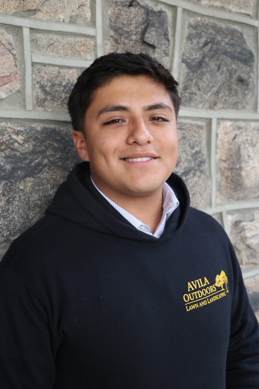 Gary Avila, founder and owner of Avila Outdoors, in an Avila Outdoors sweatshirt